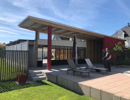 Garage et Pool House à Koetzingue – les derniers ajustements